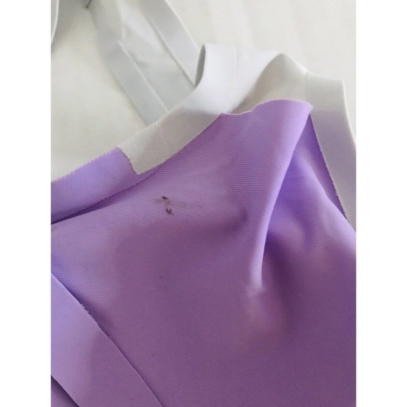 Calie | Youth Girls Bralette Bra Size S Purple Padded Criss Cross Stretch Cutout - Picture 5 of 6